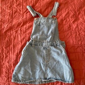 Forever 21 Denim Overalls Skirt